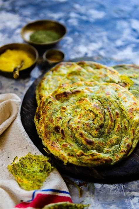 Pudina Laccha Paratha is a flaky Indian bread flavoured with dry mint powder. Pudina Laccha ...