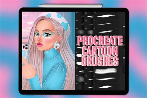 Procreate cartoon brushes. Procreate illustration brushes