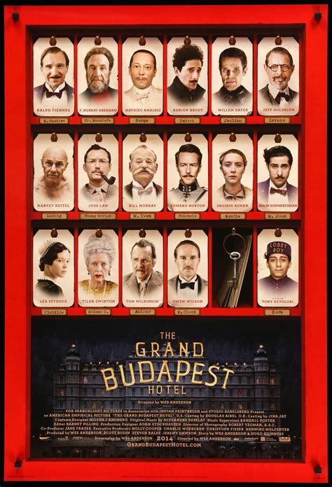 Grand Budapest Hotel (2014) Original One-Sheet Movie Poster - Original Film Art - Vintage Movie ...