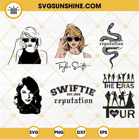 2.99Taylor Swift SVG Bundle, Reputation SVG, The Eras Tour 2023 SVG, Swiftie 1989 SVG PNG DXF ...