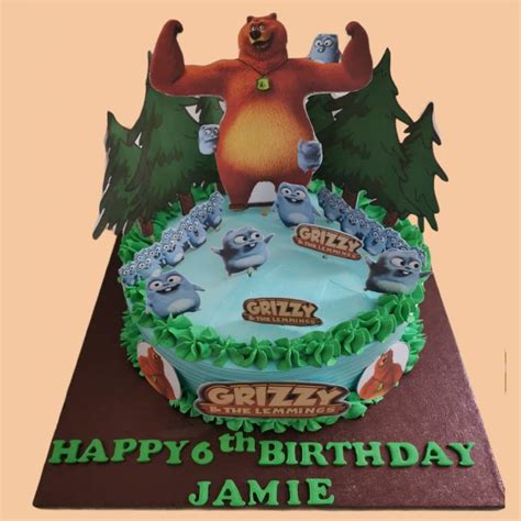 Grizzy And The Lemmings Birthday Cake Topper Template, 44% OFF