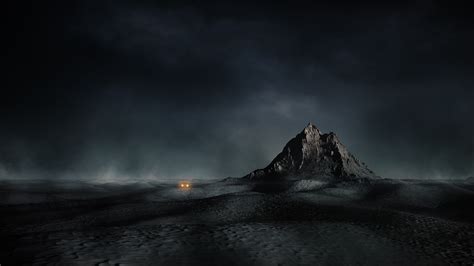 nature, Mist, Landscape, Desert, Mountain, Lost, Car, Dune, Dark, Night, Clouds Wallpapers HD ...