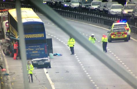 The scene on the M40 and M1 Crash - Mirror Online