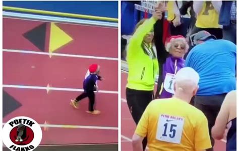 Poetik Flakko on Twitter: "100-Year-Old Woman Runs 100-Meter Race In ...