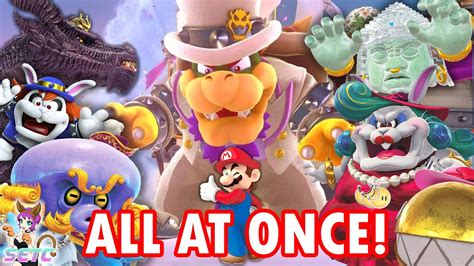 Super Mario Odyssey - ALL BOSSES AT ONCE!? (Hardest Boss Battles) - YouTube