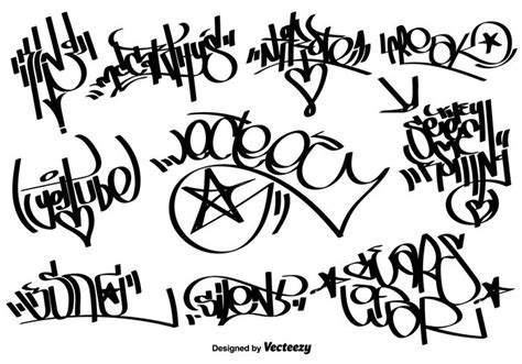 Download Vector - Vector Graffiti Tags - Vectorpicker