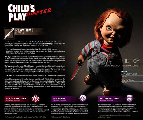 Child's Play chapter: The Toy (Chucky) power/perks concept : r ...