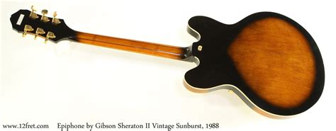 Epiphone by Gibson Sheraton II Vintage Sunburst, 1988 | www.12fret.com