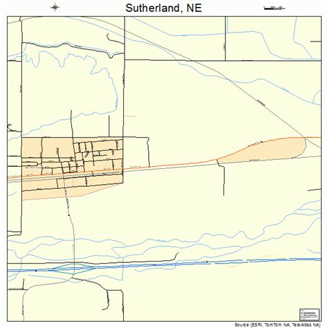 Sutherland Nebraska Street Map 3147920