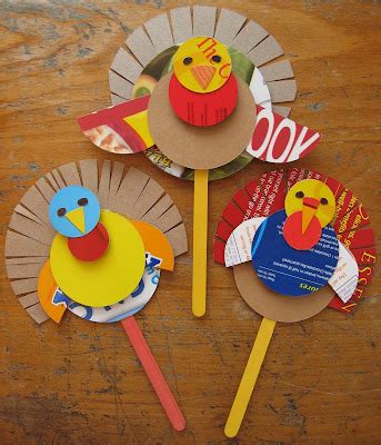 Preschool Crafts for Kids*: Thanksgiving Cereal Box Turkey Puppet Craft