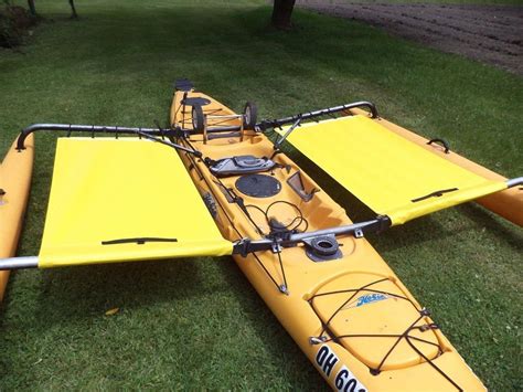 Hobie Kayak Trampoline Adventure Tandem Kayak Side Yellow - Front Shield not incl | Tandem ...