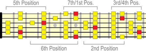 Major Scale Positions - 7 Positions of the Major Scale on Guitar