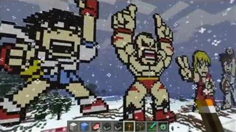 Street Fighter Pixel Art Built with Minecraft | Gadgetsin