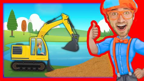 Construction Vehicles for Kids with Blippi | The Excavator Song - YouTube | Singing lessons for ...