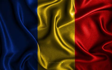 Download wallpapers Romanian flag, 4k, silk wavy flags, European ...