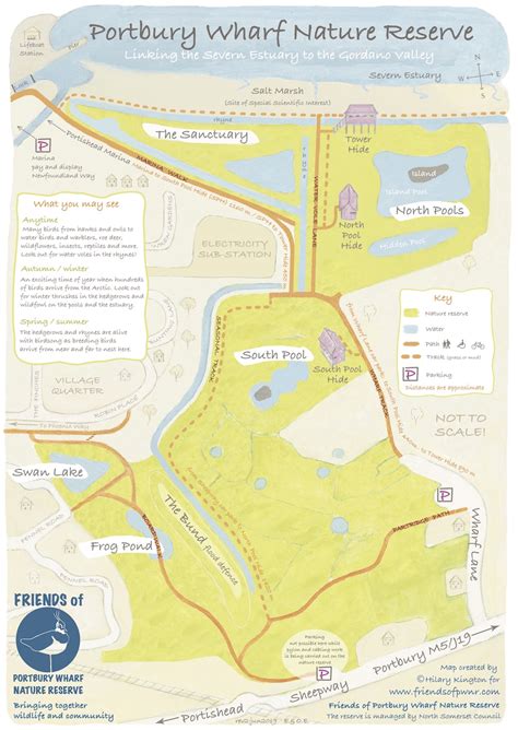 Map of Portbury Wharf Nature Reserve - Friends of Portbury Wharf Nature ...