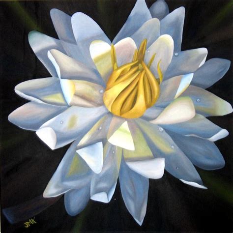 White Lotus Painting | Lotus painting, Painting, Art