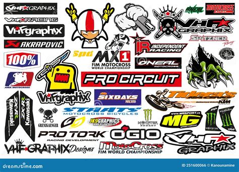 Motocross Logo Symbol Or Icon Cartoon Vector | CartoonDealer.com #250973395