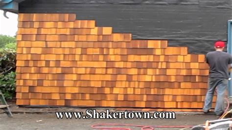 Install Real Cedar Shingles Faster Than Any Other Siding! - YouTube