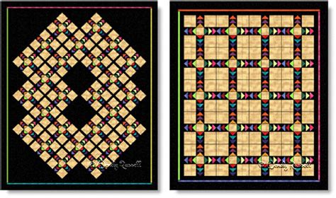 Jacob's Ladder - Variation - Sample Quilt Layouts