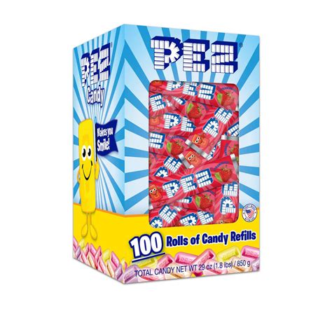 Bulk Strawberry PEZ Candy Refills in display Box - 100 rolls | PEZ ...