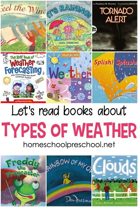 A Wonderful Collection of Weather Books for Kids | Weather books, Preschool books, Weather ...