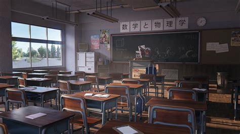 Anime Classroom Wallpapers - Top Free Anime Classroom Backgrounds ...