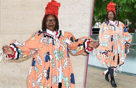 Whoopi Goldberg Wears Crazy Outfit Red Hat New York