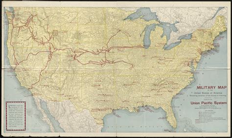 Military map of the United States of America showing location of all forces in training - Norman ...