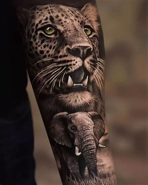 Cheetah Tattoo, Big Cat Tattoo, Animal Sleeve Tattoo, Lion Tattoo Sleeves, Leg Sleeve Tattoo ...