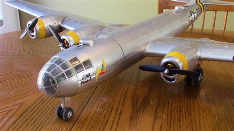 Guillows B-29 rc conversion review - YouTube