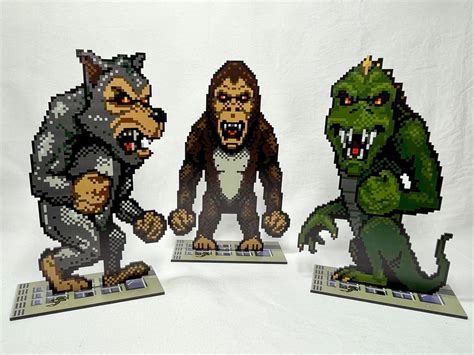 Rampage Arcade Sprites Video Game Inspired - Etsy