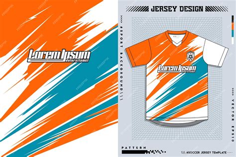 Premium Vector | Vector abstract background for sports jersey pattern