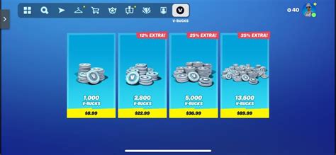 vbucks prices change : r/FortNiteMobile