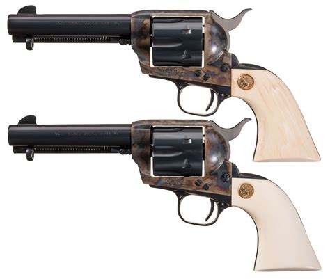 Consecutive Pair of Third Generation Colt SAA Revolvers Lettered | Rock ...