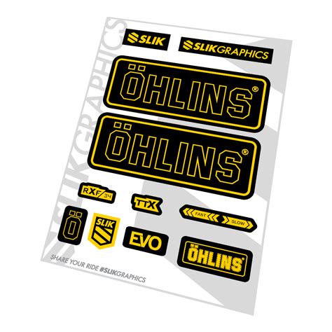 Ohlins Decals, Stickers and Protection | Slik Graphics