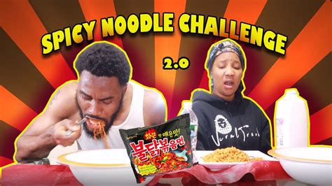 KOREAN SPICY 🌶 NOODLE CHALLENGE!!! 🥵🔥OMG! - YouTube