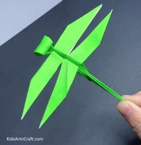 DIY Origami Dragonfly Easy Tutorial for kids - Kids Art & Craft