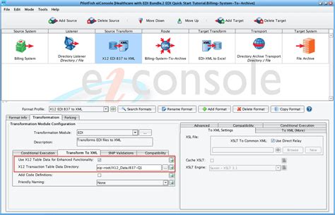 X12 EDI Parser Built into PilotFish Integration Engine - eiConsole IDE