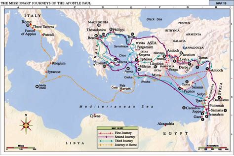 The Missionary Journeys of the Apostle Paul | Paul's missionary journeys, Bible mapping, Missionary