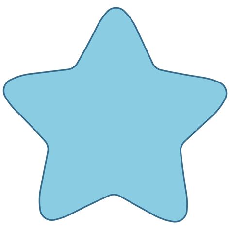 a blue star shaped object on a white background