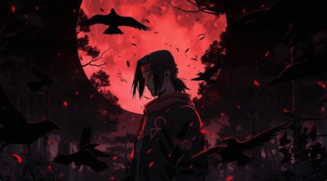 1080x2246 Resolution Itachi Uchiha 4K Naruto Red Night 1080x2246 Resolution Wallpaper ...