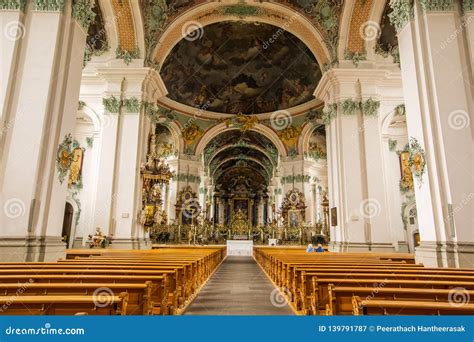 Abbey of Saint Gall - ST GALLEN, SWITZERLAND Stock Image - Image of ...