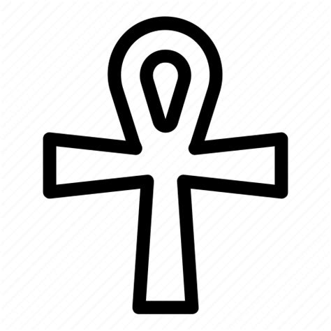 Ankh, cross, egyptian, faith, religion, religious, shapes and symbols icon