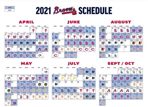 2021 Atlanta Braves: Team Schedule [Tickets Available] - uSports.org