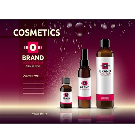 Cosmetic packaging template Vector | Premium Download