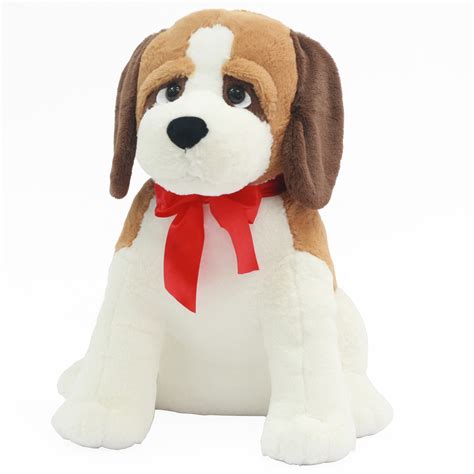 Valentine Stuffed 24" Large Puppy Precious Sitting St. Benard Plush Toys - Walmart.com - Walmart.com