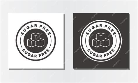 Premium Vector | Sugar free label logo design icon vector template ...