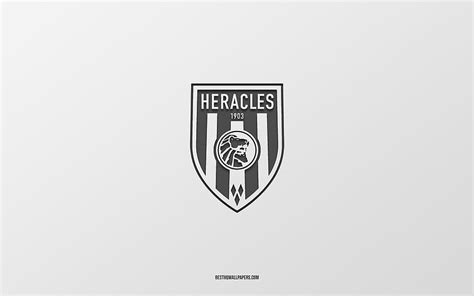 Heracles Almelo, white background, Dutch football team, Heracles Almelo emblem, Eredivisie ...