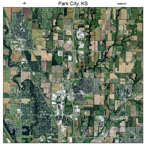 Aerial Photography Map of Park City, KS Kansas